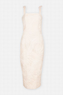 Elegantna midi haljina sa teksturom Tiffany Production